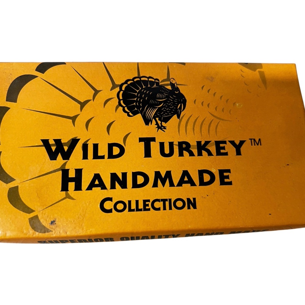 Wild Turkey Hand Made Collection Vintage Display Set w Box Bourbon Collectible